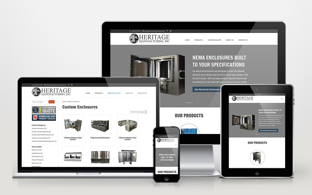 Heritage Manufacturing Website